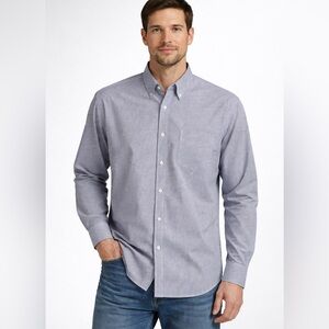 Croft & Barrow Micro Gingham Button-Down Shirt
